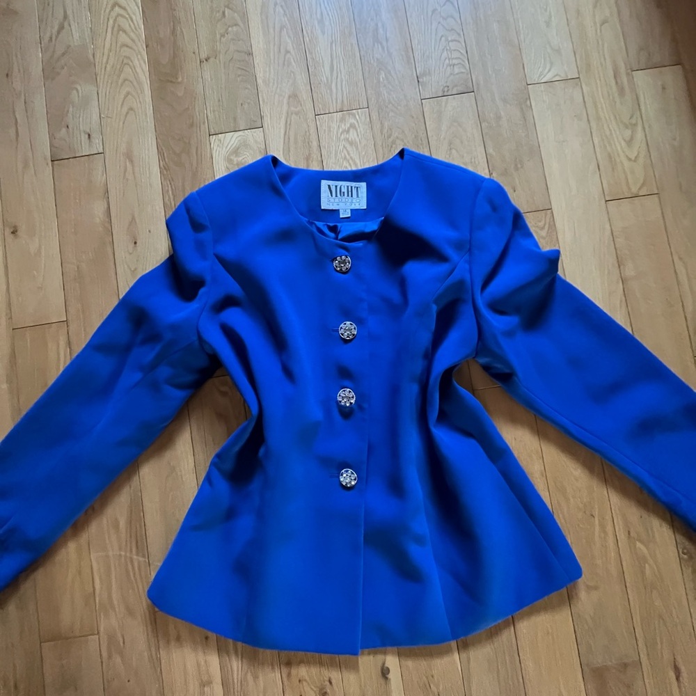 Vintage royal Blue Women's Jacket size 14
